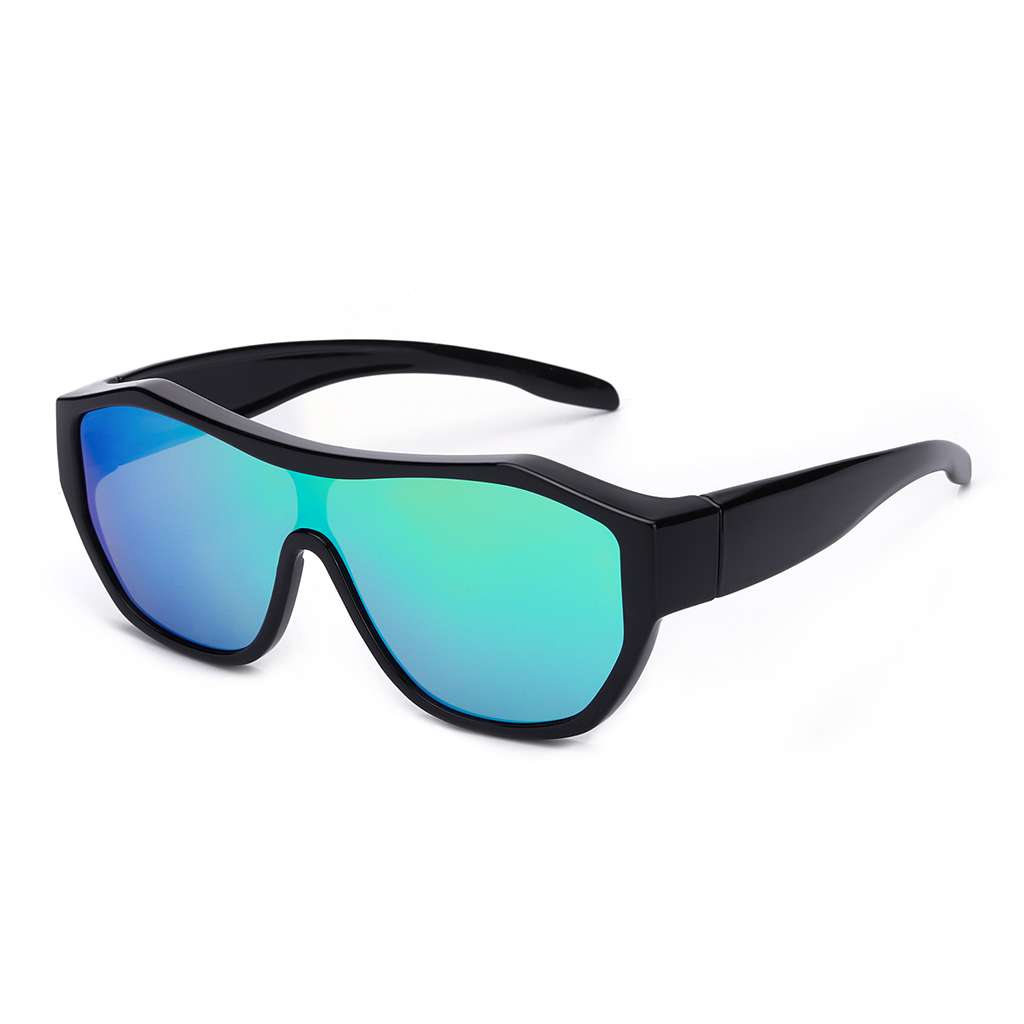 LVIOE Oversized Fit Over Polarized Driving Fishing Sunglasses for Men, Green