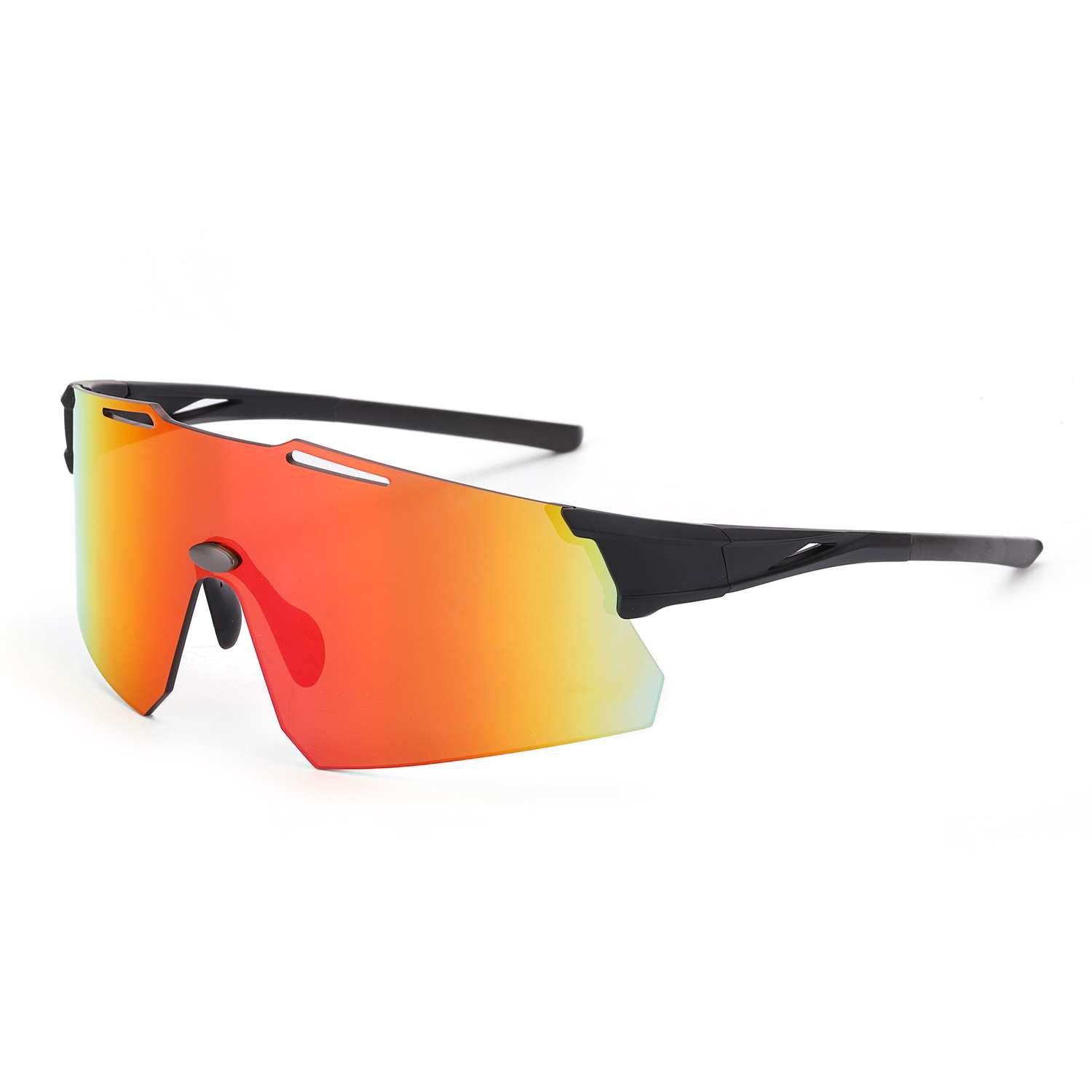 LVIOE P-Viper Oversized Modern Design Sports Sunglasses for Unisex, Orange